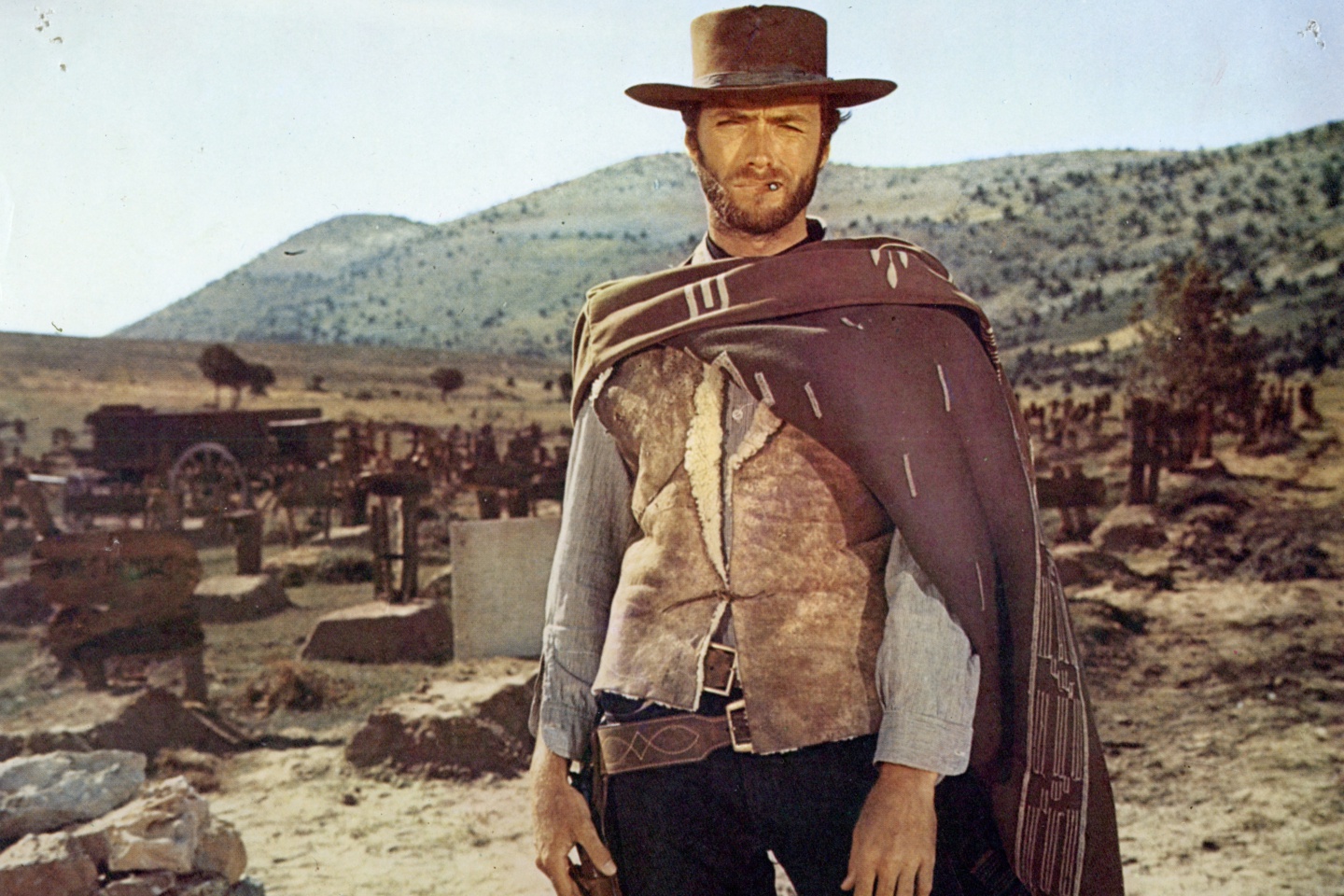 Clint Eastwood dans Le Bon, la Brute et le Truand, Sergio Leone 1966