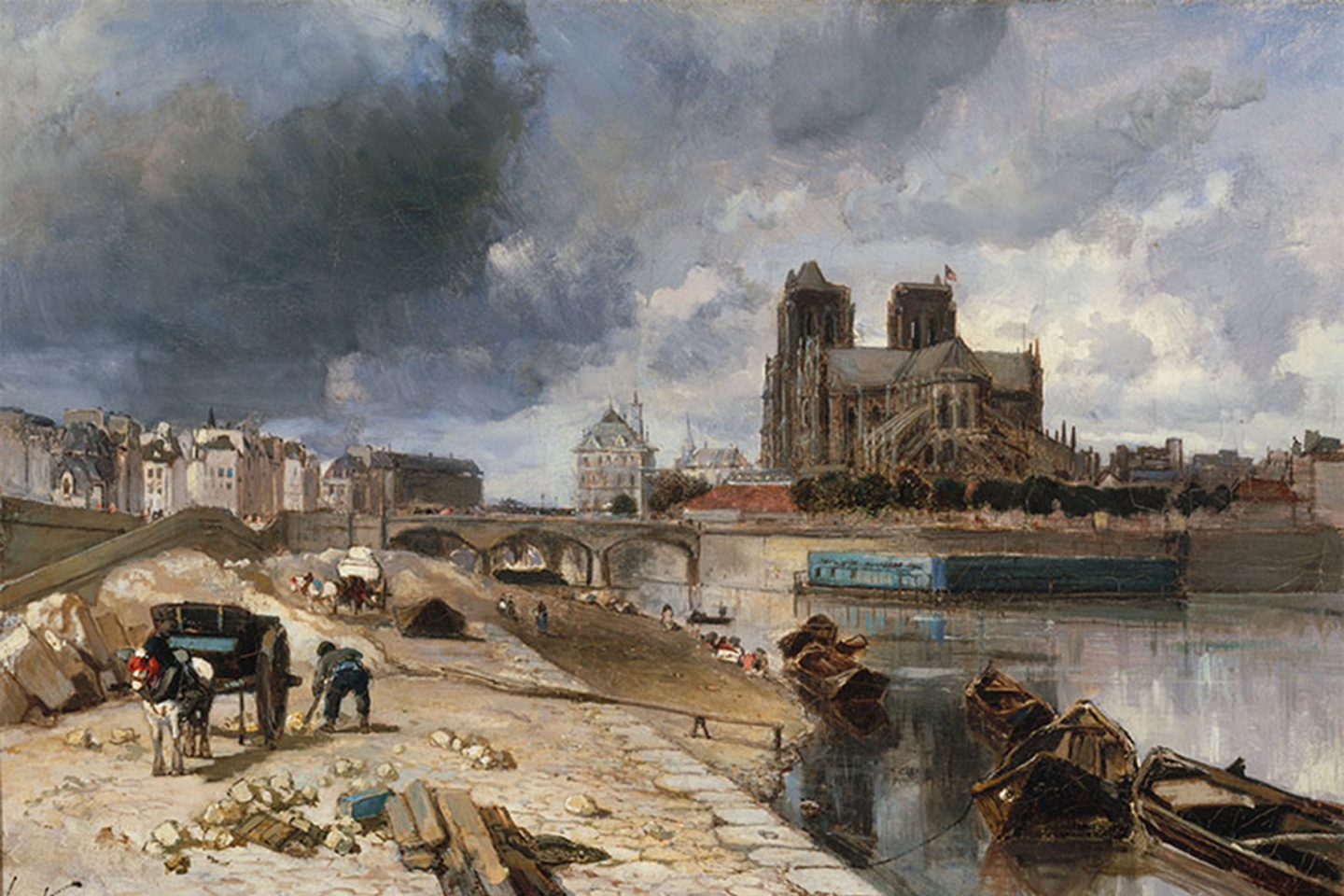 Johan Jongkind, Notre Dame de Paris vue du quai de la Tournelle